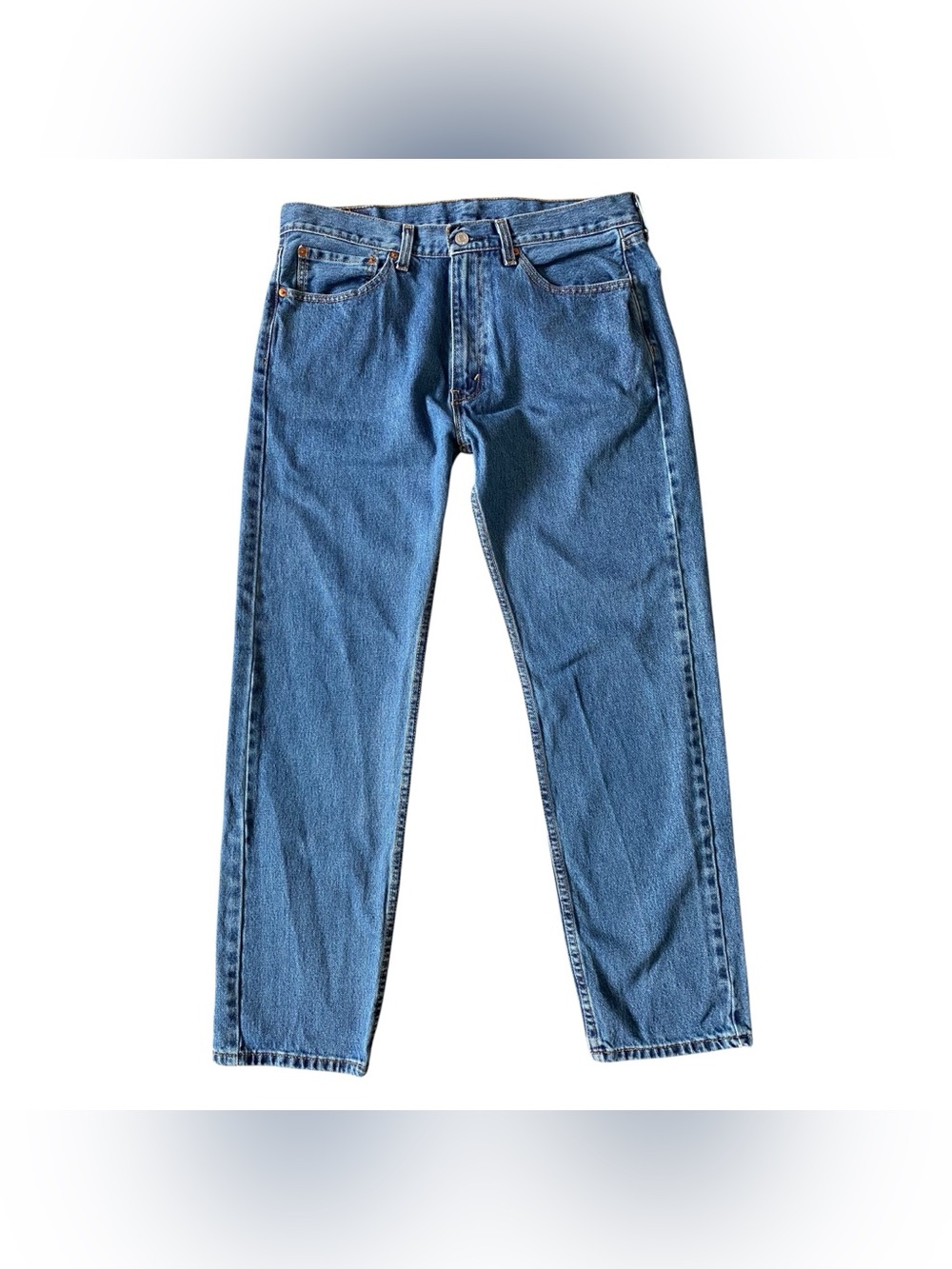Levi's 505 Regular Fit Straight Leg Jeans Men's Blue Denim Classic 35X32